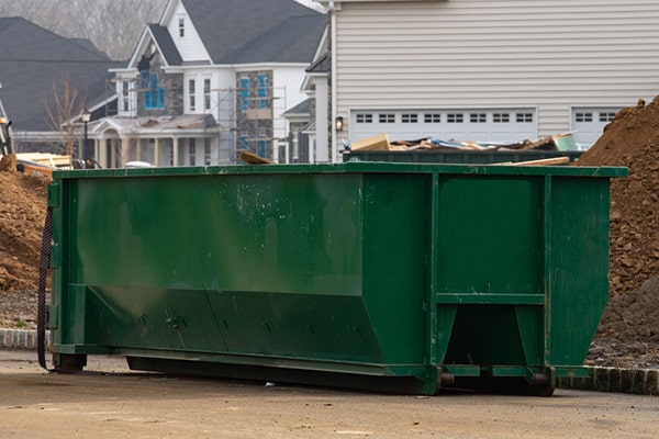 you can keep the construction dumpsters on your property for the agreed-upon rental period